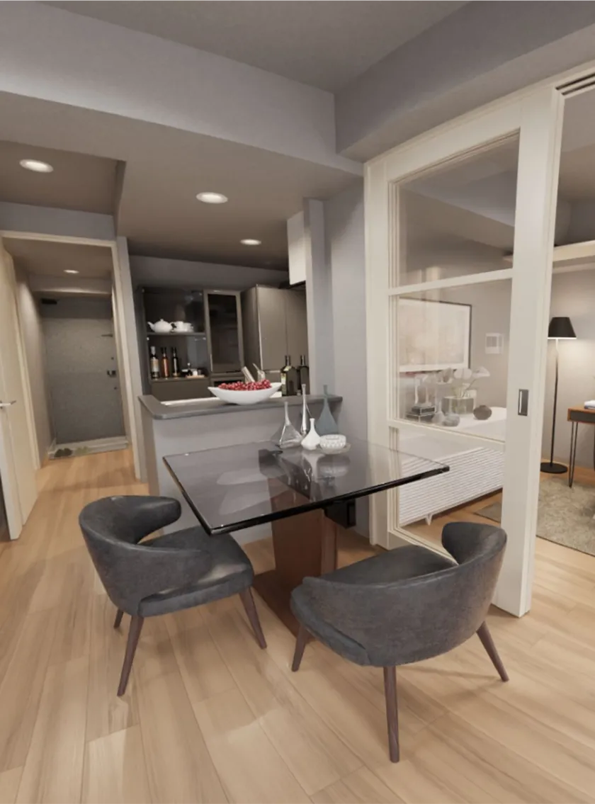 デュオフラッツ浅草蔵前Bタイプ完成予想CG