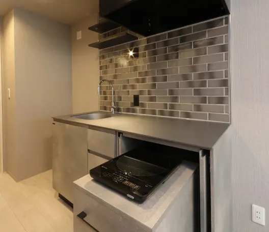 独自開発のKAN(a)ERUキッチン