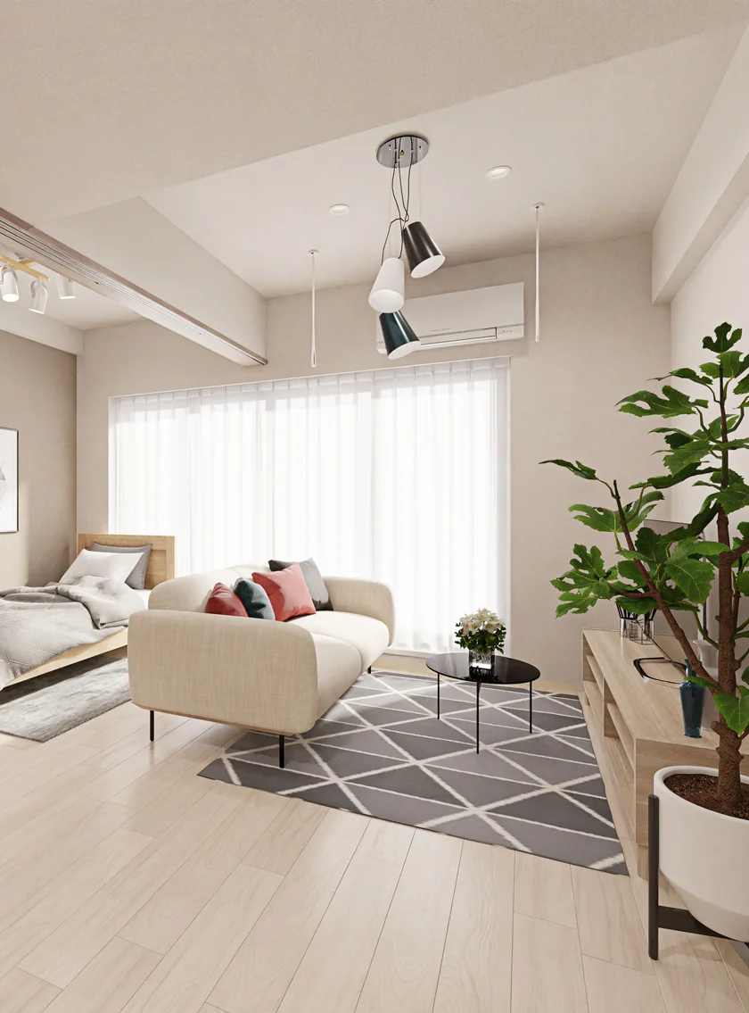 デュオフラッツ仙台木町通リネアDタイプ完成予想CG